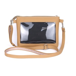 Bolso Ita con exhibidor de alfileres, bolso Ita con esmalte, bolso con ventana transparente, monedero, bolso Ita cruzado, bolso Ita, bolso para colección de alfileres, bolso bandolera