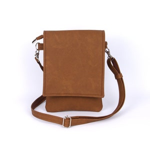 Bolsa de teléfono celular marrón regalo del día de las madres bolso del teléfono celular pequeño bolso crossbody bolso iphone bolsa del teléfono celular bolsa de viaje pequeña cartera del teléfono celular