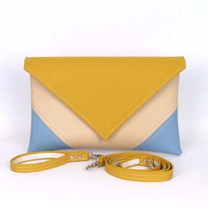 Monogram Vegan Leather Clutch Purse: Wristlet Crossbody Bag
