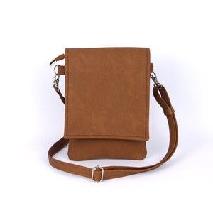 Bolso de teléfono cruzado, mini bolso bandolera, bolso de cuero, cuero vegano, bolsa de teléfono celular, mini bolso, billetera de teléfono, billetera de pasaporte