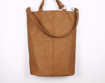 Leather Tote Bag, Vegan Tote Bag, Bucket Bag, Laptop Bag Women, Tote Bags For Women, Womens Computer Bag, Work Bag Women, Casual Tote Bag