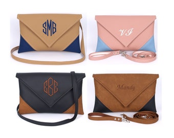 Personalized Clutch, Clutch Bag, Monogram Purse, Personalized Bag, Custom Clutch, Crossbody Wallet, Monogram Clutch, Mothers Day Gift