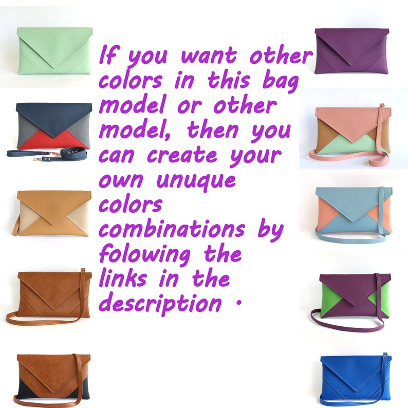 Crossbody Purse Vegan Crossbody Bag Shoulder Bag Leather Etsy