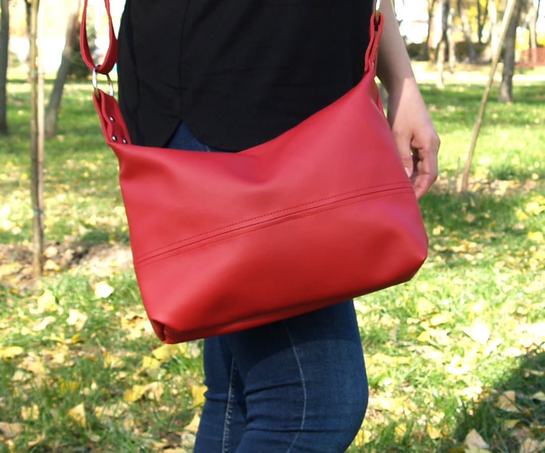 faux leather crossbody bag