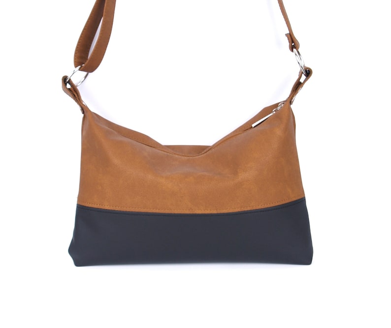 Crossbody Leather Bag Vegan Hobo Bag Crossbody Boho Bag Etsy