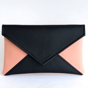 Embrague de noche, bolso de embrague, regalo para las mujeres, embrague negro, embrague de pulsera, bolso de embrague, embrague de cuero vegano, embrague de la boda, bolsa vegana