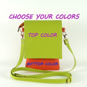 Custom Color Mini Bag,Phone Bag,Mom Gift,Small Crossbody Bag,Leather Messenger Bag,Crossbody Purse,Cell Phone Purse,Crossbody Passport Bag