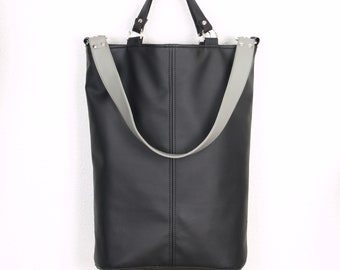 Tote Bag, Vegan Leather Tote, Leather Bucket Bag, Vegan Leather Bag, Laptop Bag Women, Large Leather Tote, Computer Bag, Vegan Tote Bag