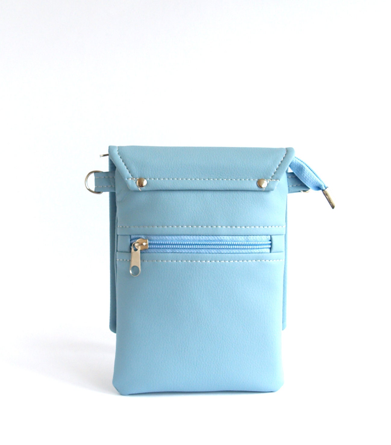 Sky Blue Cell Phone Bag Small Crossbody iPhone Purse Cell