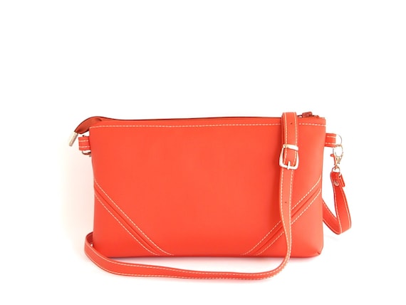 orange cross body bag