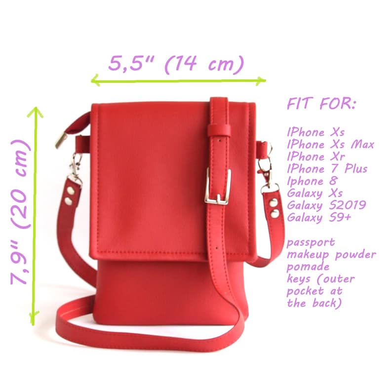 Crossbody Passport Bag Crossbody Purse Leather Crossbody Etsy