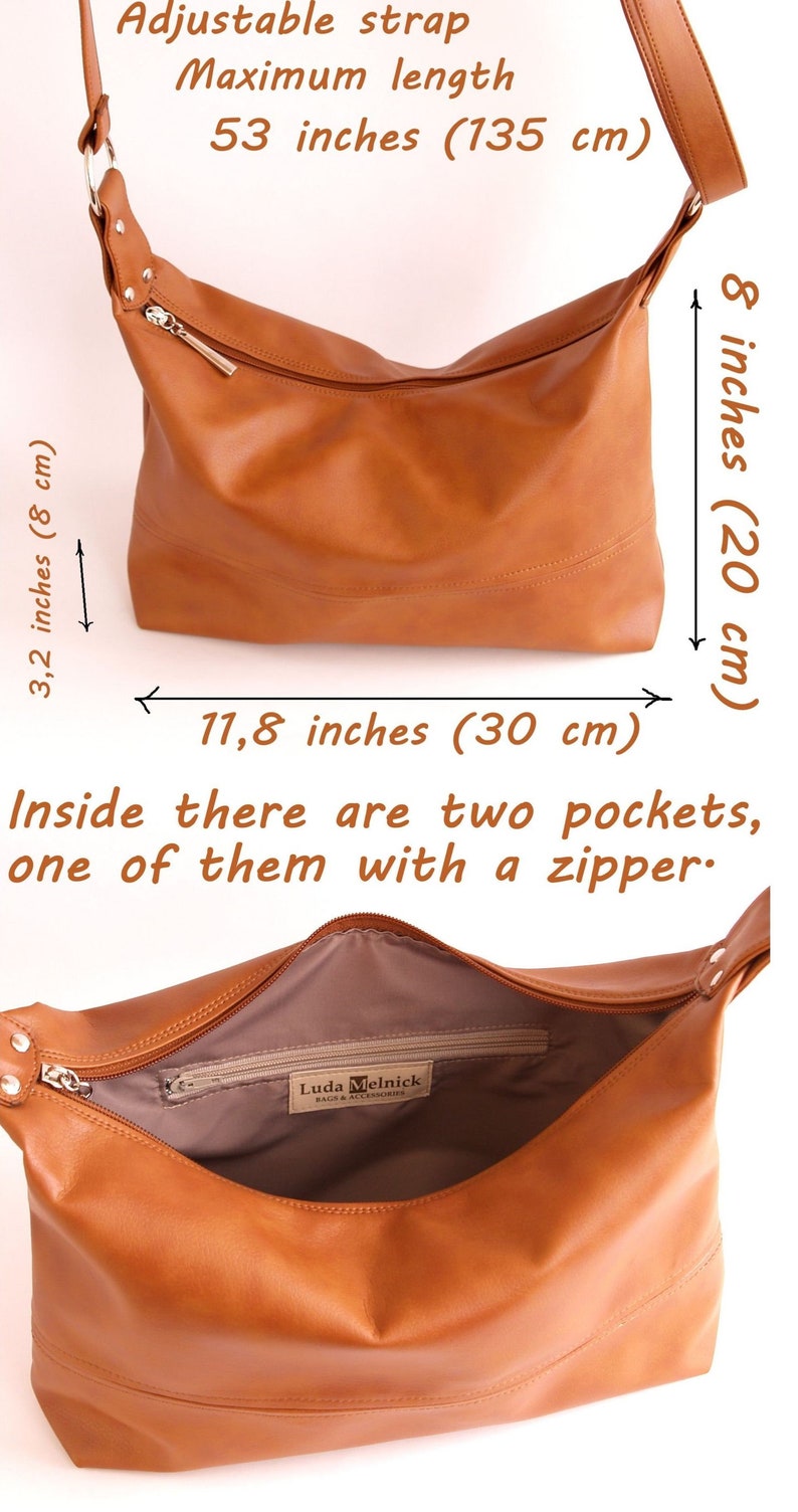 Boho Shoulder Bag Leather Shoulder Bag Vegan Gift Crossbody Etsy