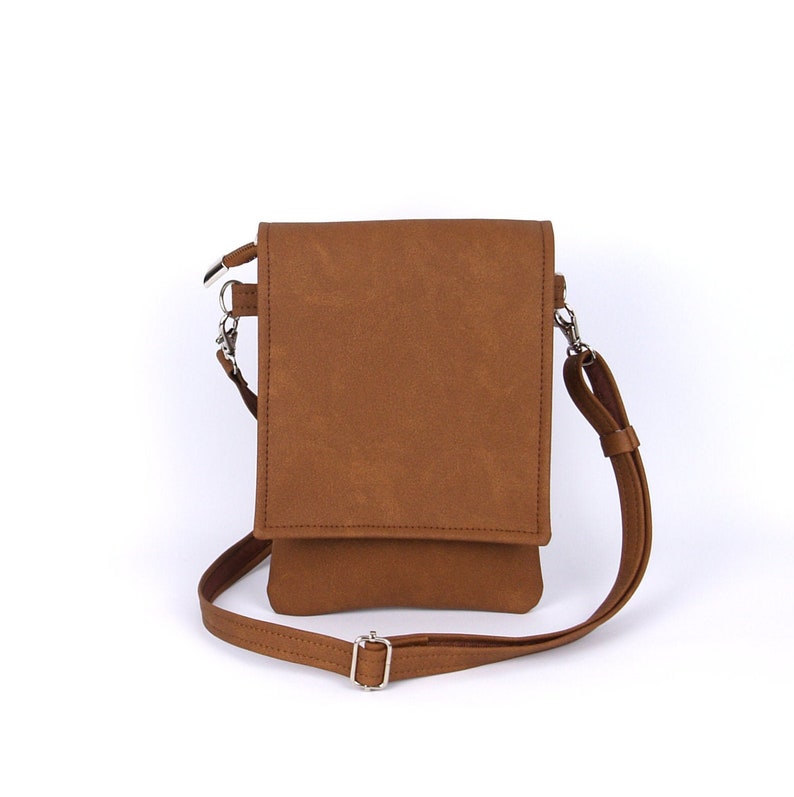 Leather Crossbody Bags Vegan Leather Crossbody Phone Wallet Etsy