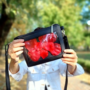 Ita Bag Crossbody: Vegan Leather Pin Display Bag