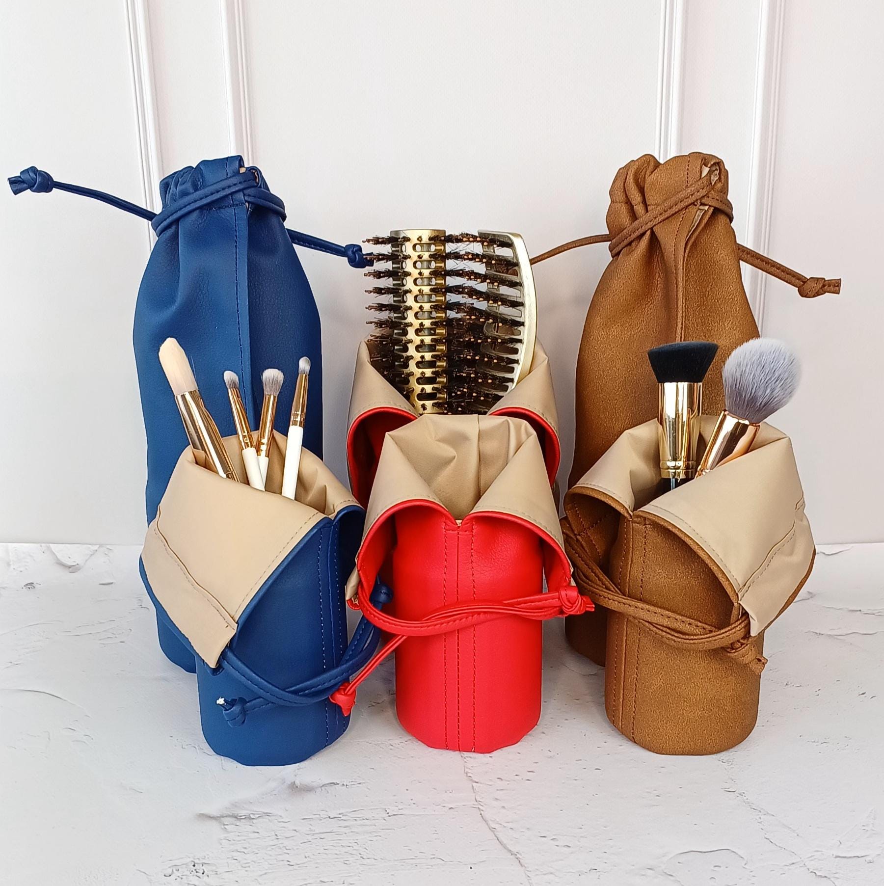 Makeup Organizer,Makeup Brush Holder,Christmas Gift For Her,Custom Makeup Bag,Hair Brush Holder,Pen Holder,Home Decor,Vanity Organizer