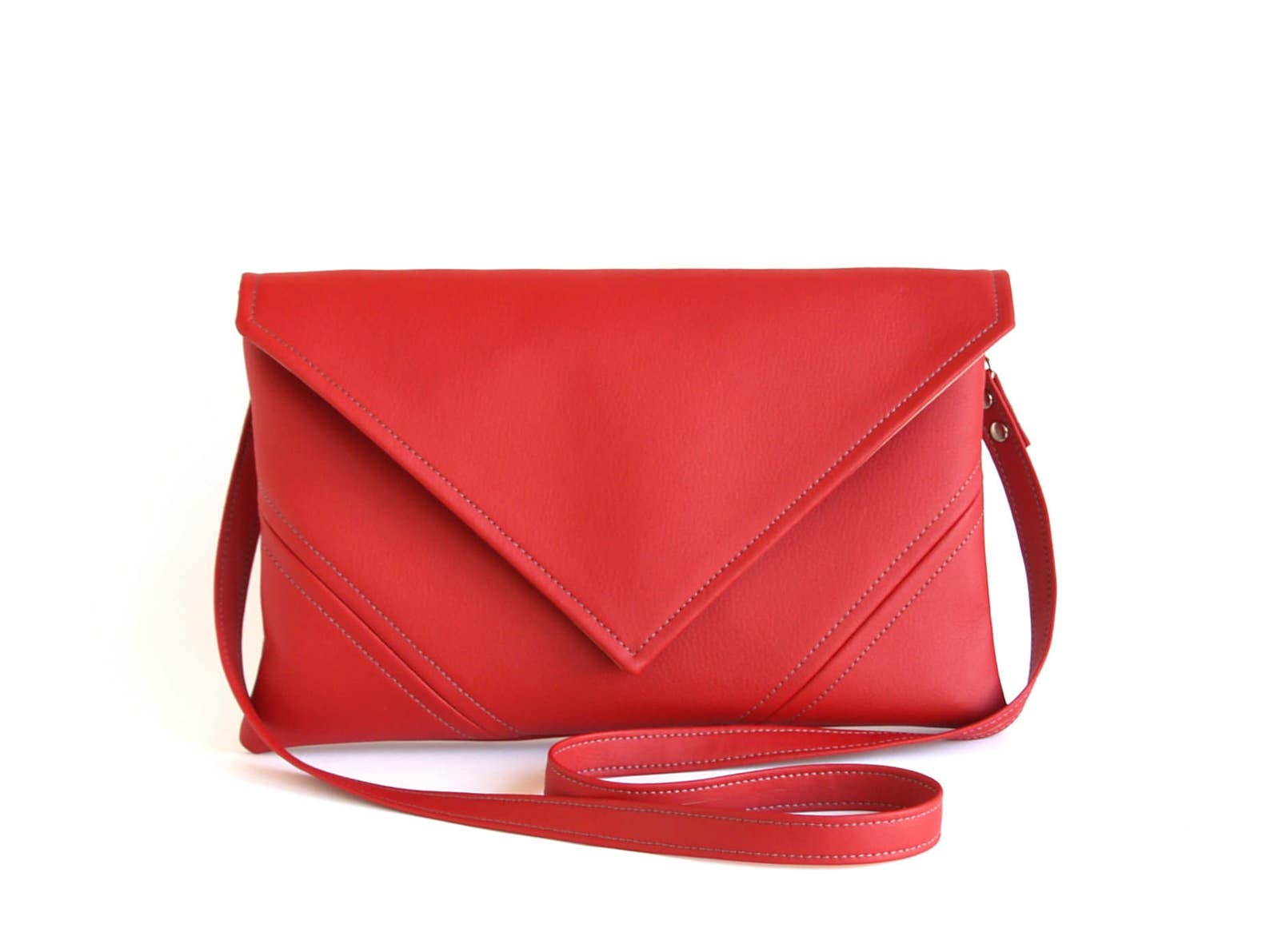 Red Clutch Bag Bridesmaid Clutch Crossbody Purse Vegan Etsy