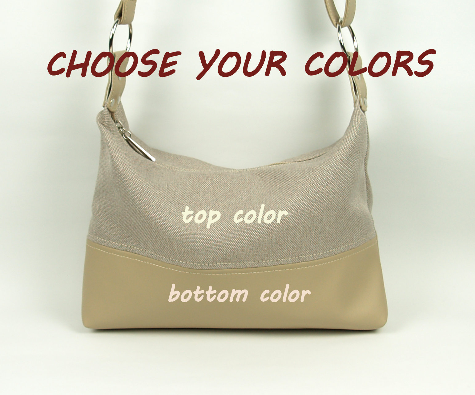 Grey Canvas Bag Crossbody Leather Purse Vegan Leather Purse Etsy