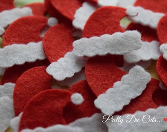Mini Felt Santa Hats - Etsy