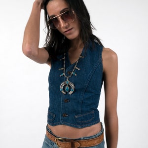 1970's Wrangler Fitted Denim Vest