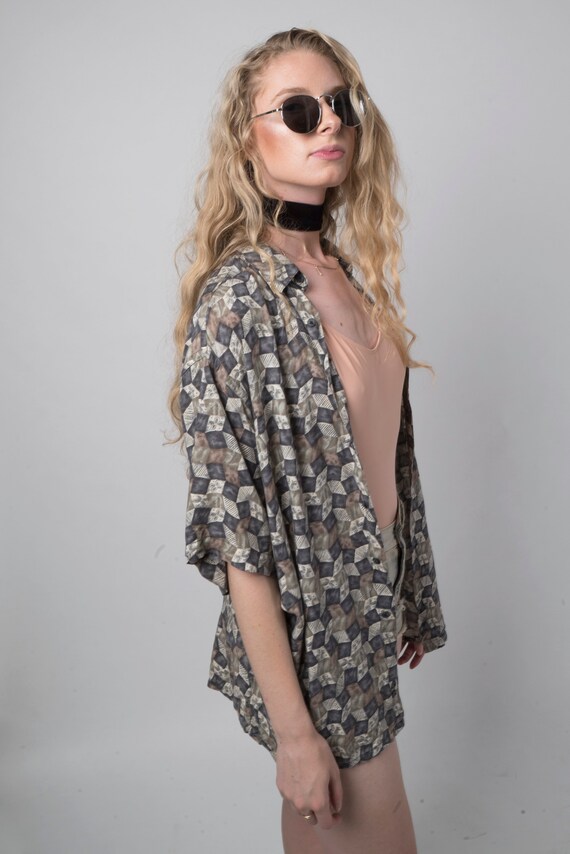 1980's Printed Summer Shirt