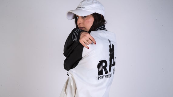 1980's Graphic Bomber Jacket - image 4