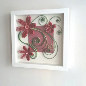 Quilling Art, Quilled Paper Art, Quilling Frame, Paper Wall Art, Wall Decor, Home Decor, Wall Hanging, Quilled Gift, Quilled Flowers, image 4