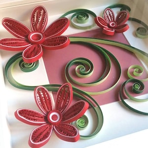 Quilling Art, Quilled Paper Art, Quilling Frame, Paper Wall Art, Wall Decor, Home Decor, Wall Hanging, Quilled Gift, Quilled Flowers, image 2