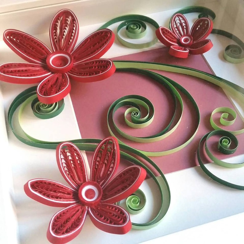 Quilling Art, Quilled Paper Art, Quilling Frame, Paper Wall Art, Wall