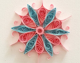 Quilling Snowflake, Quilling Art, Christmas Ornament, Christmas Tree Decoration, Hanging Ornament, Christmas Gift, Paper Snowflake,