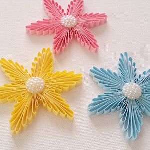 3pcs. Quilling snowflakes, Quilling art, Christmas ornament, Christmas tree decor, Christmas gift, Home decor, Wall hanging, paper decor