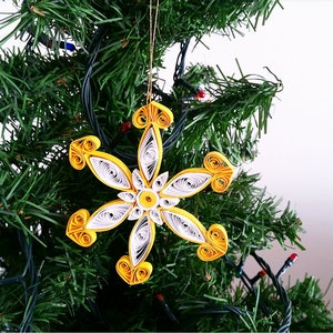 Quilling Snowflake, Quilling Art, Christmas Ornament, Christmas Tree Decoration, Hanging Ornament, Christmas Gift, Paper Snowflake,