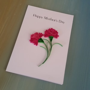 Feliz tarjeta del día de la madre, tarjeta de acolchado, tarjeta de cumpleaños, tarjeta de agradecimiento, tarjeta de felicitación, tarjeta de papel, tarjeta en blanco, tarjeta de flores de Quilling,
