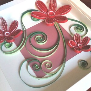 Quilling Art, Quilled Paper Art, Quilling Frame, Paper Wall Art, Wall Decor, Home Decor, Wall Hanging, Quilled Gift, Quilled Flowers, image 3