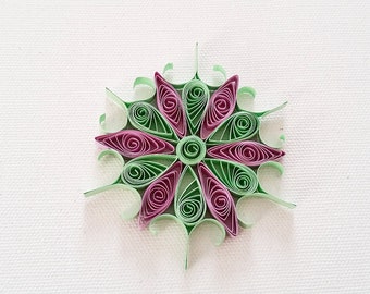 Quilling Snowflake, Quilling Art, Christmas Ornament, Christmas Tree Decoration, Hanging Ornament, Christmas Gift, Paper Snowflake,