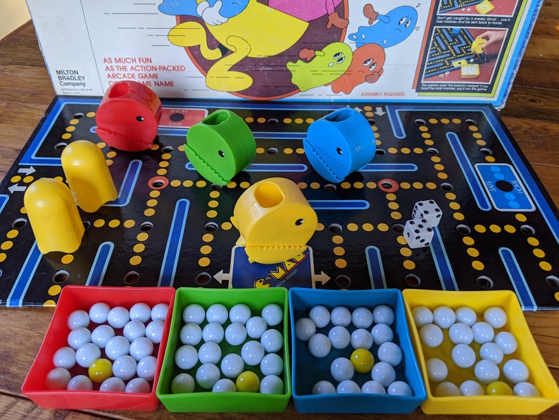 1980 PacMan Board Game Original Milton Bradley Etsy
