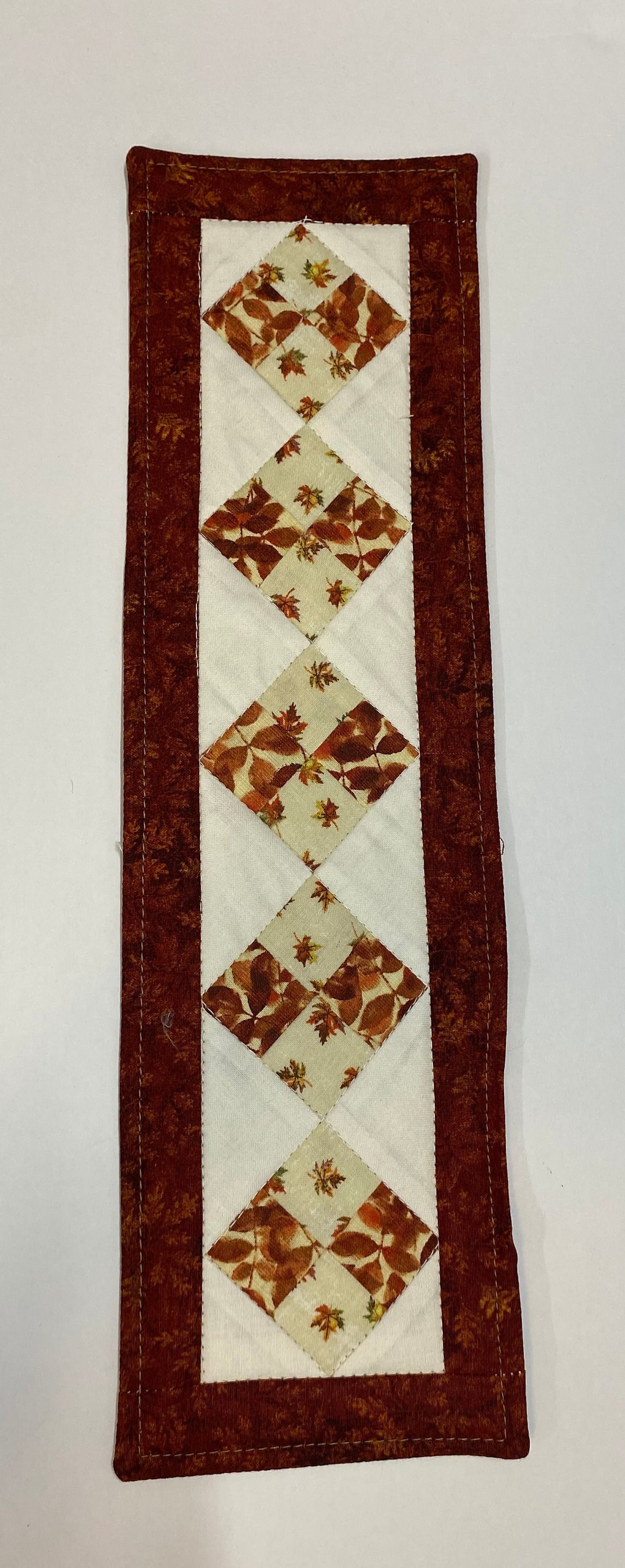 Quilted Fall Table Runner: Autumn Leaves Cotton Topper - Etsy