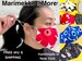 Handmade Marimekko Unikko Face mask,Alice in Wonderland,Kimono Mask, washable mask,Floral masks, Nose  wire,Overhead mask, Made in USA 