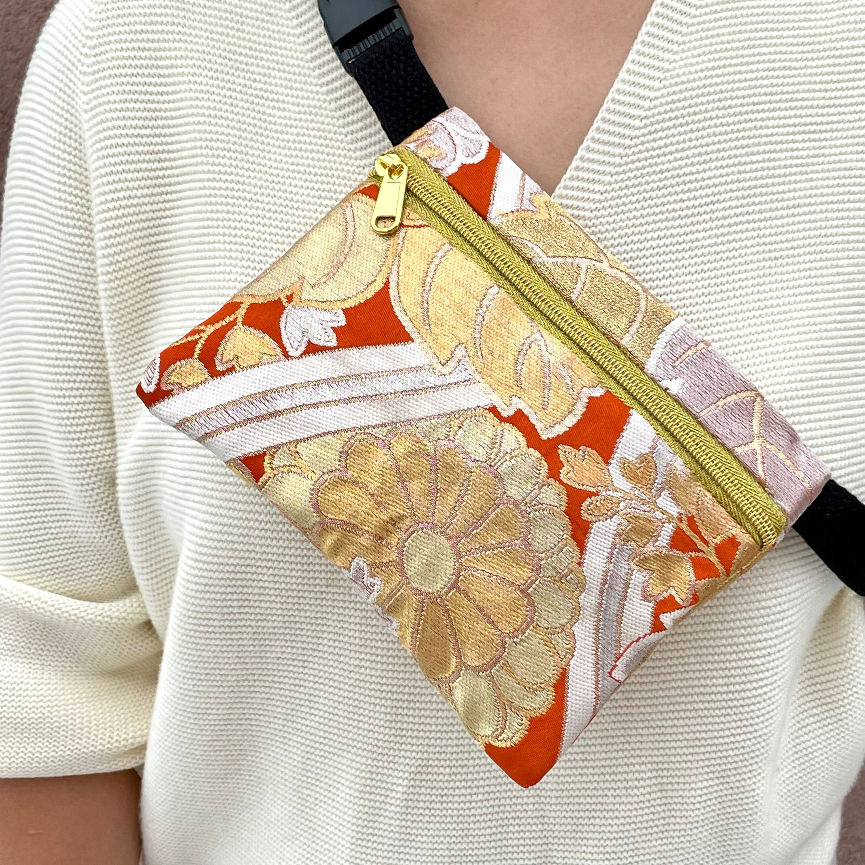 Silk Japanese Obi Fanny Pack Upcycled Japanese vintage Etsy