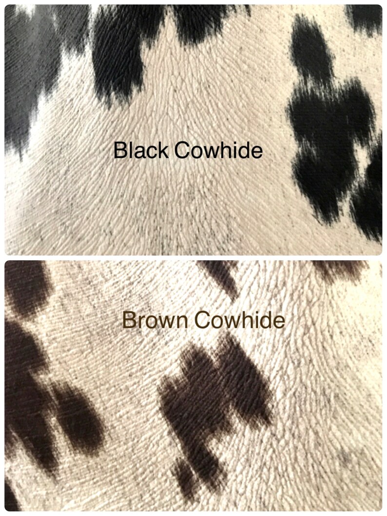 Faux Cowhide Bag Black Cowhidebrown Cowhide Handbag Faux Etsy Canada