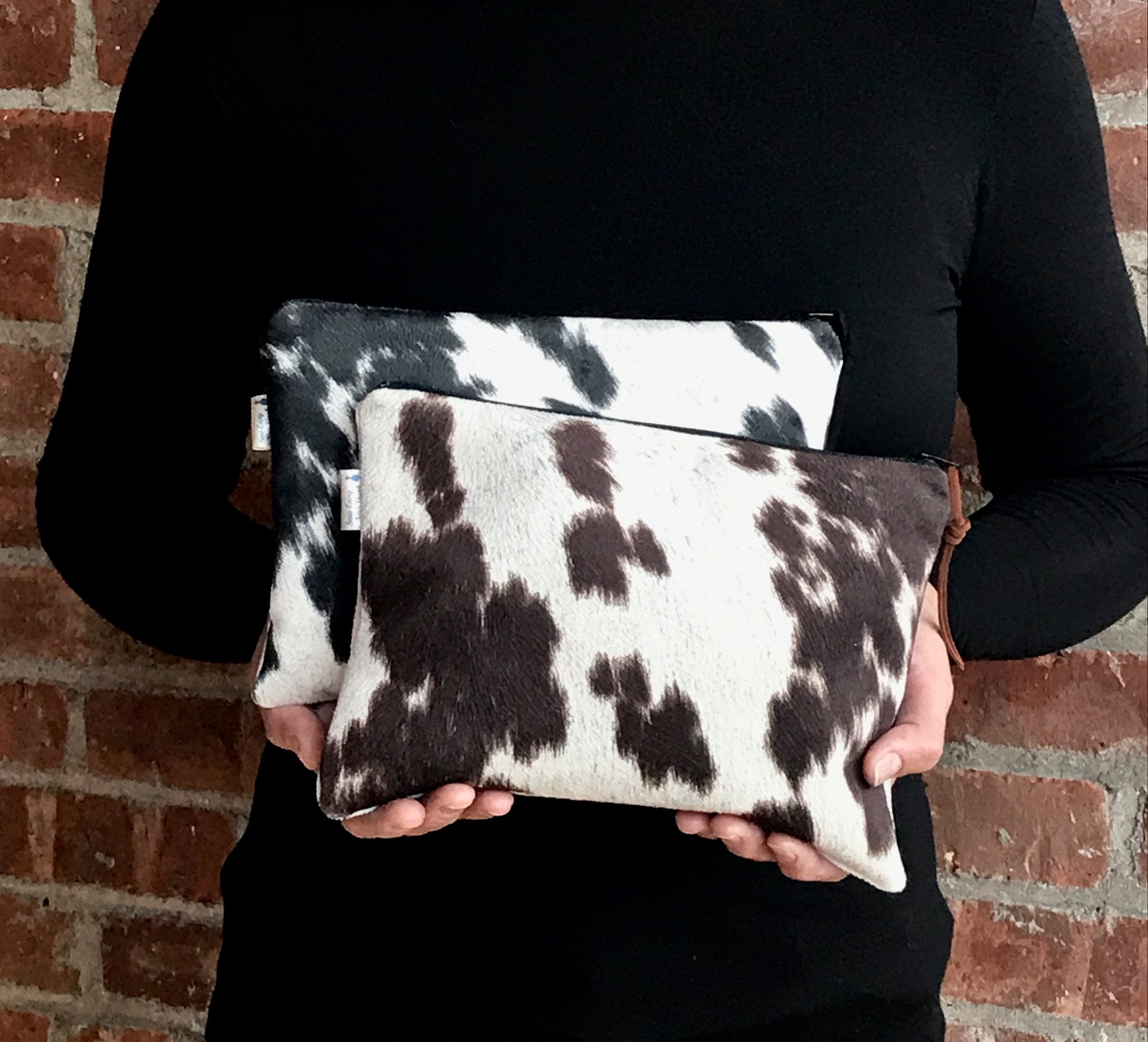Faux Cowhide Bag Faux Cowhide Leather Clutch Bag Cowhide - Etsy Faux Cowhide Bag Faux Cowhide Leather Clutch Bag Cowhide - Etsy