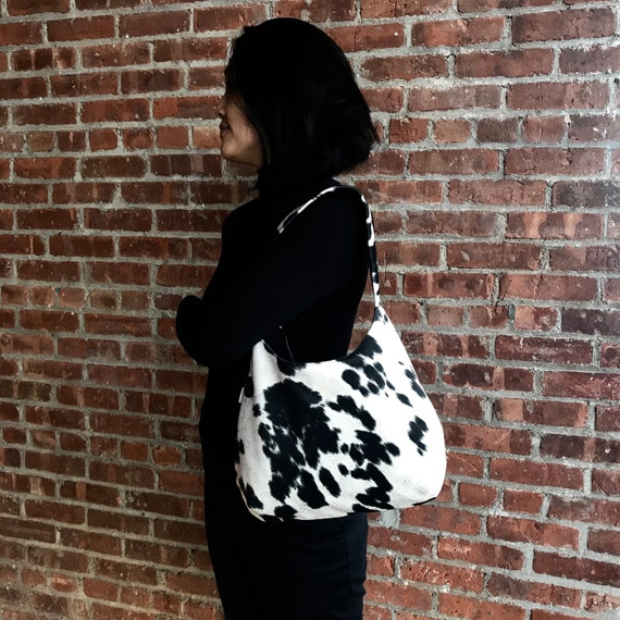 cowhide hobo bag