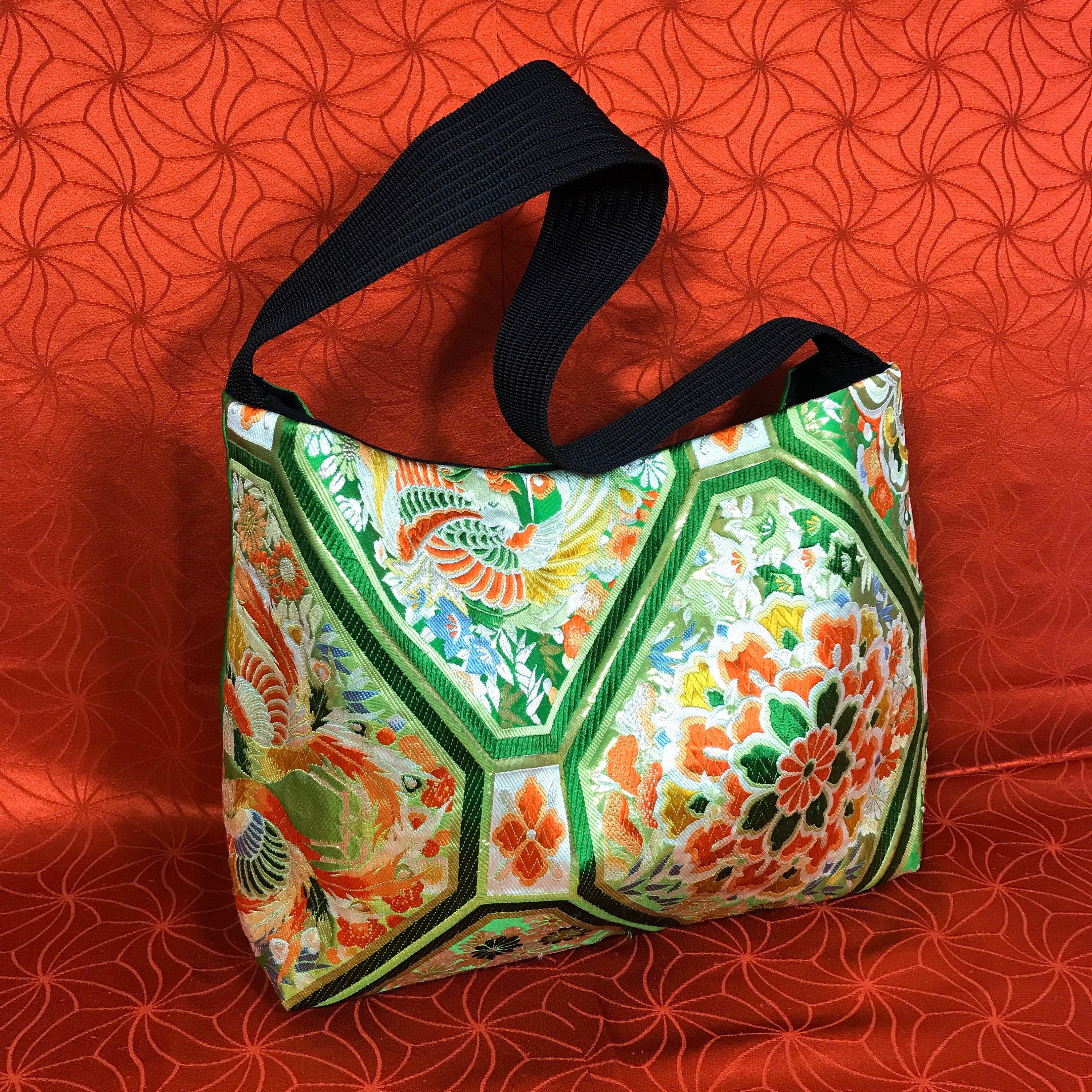 Sandbody bag set enamel brocade floral pattern formal kimono bag