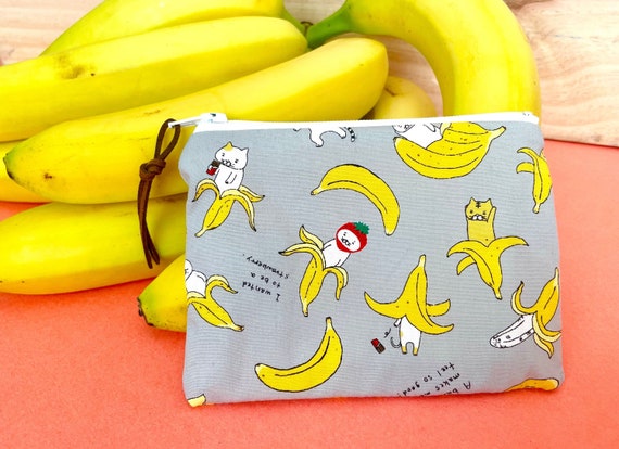 HERMES Hermes Fruit Coin Case Banana Chevre Natural Sable Purse □F  Engraving | eLADY Globazone