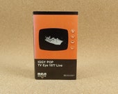 Iggy Pop - TV Eye 1977 Live Cassette Tape - US Recording - 1978 RCA Victor Records - Near Mint Condition