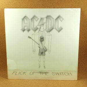 AC/DC Vinyl Record - Flick Of The Switch Album - 1983 Atlantic Records - Hard Rock Music - 1st US Pressing - Mint Condition (Never Opened)