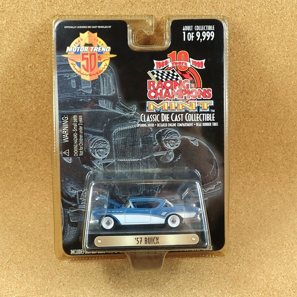 Racing Champions - Motor Trend 50th Anniversary - '57 Buick Diecast Collectible Toy - Never Opened (Sealed)