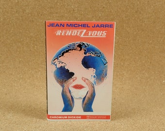 Jean Michel Jarre Cassette Tape - Rendez-Vous Album - US Recording - Polydor Records - Vintage Music - Near Mint Condition