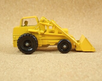 Matchbox No. 24 (24B) Weatherhill Hydraulic Excavator - 1950s Yellow Matchbox Lesney Series Diecast Digger  - Vintage Collectible Toy