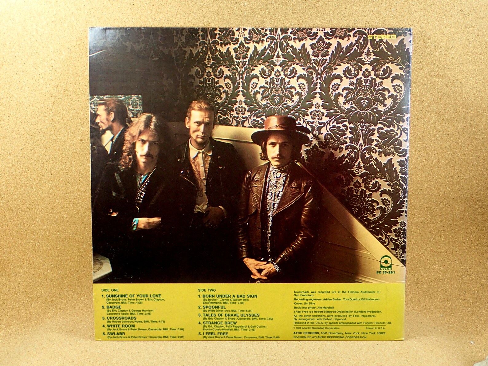 Cream Vinyl Record Best Of Cream Album 1969 ATCO Records Etsy