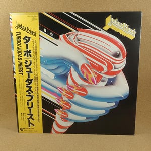 Judas Priest Vinyl Record - Turbo Album - 1986 Epic Records - Heavy Metal - Near Mint Condition